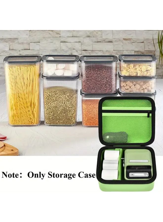 Green Storage Case For NIIMBOT B21 Wireless Thermal Label Printer EVA Material - Image 1